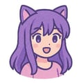 Create your own profile picture or character icon Cute anime neko girl with anime eyes