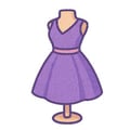 Create stylish characters in cozy dress up and fashion games Cartoon girl avatar being dressed in stylish clothes
