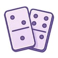 Play peaceful tile puzzles like mahjong and dominoes Cartoon tile puzzle icon with matching symbols