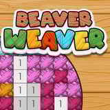 Relax with cross-stitching in Beaver Ville! Colorful cross-stitching game with a beaver and cozy vibes