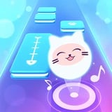 Cute cat ball bouncing across the screen