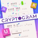 Decode famous quotes using clever letter-matching logic Secret cryptogram with some letters missing in the sentence