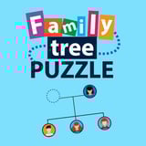 Solve family trees using logic and deduction Visual logic puzzle of family connections with clues