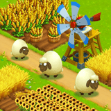 Build your dream farm, one fluffy chicken at a time Cartoon-style farm with crops, animals, and bakery machines