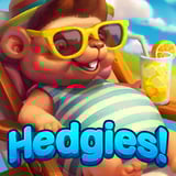 Adorable hedgehog farming in a colorful fairytale village