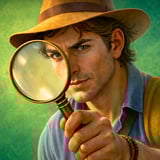 Hidden object puzzle game set on a mysterious island with ruins, artifacts, and cozy explorer vibes