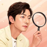 Find Hidden Treasures in Cozy Corners A handsome man with a looking glass