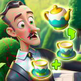 Merge your way through mansion mysteries and hidden love A bumbling butler holding teacups