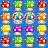 Grid of colorful mushrooms ready to be matched