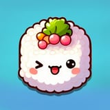 Stack and merge sushi into epic rolls of adorableness Cute sushi stacking and merging puzzle game