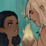 Who is the handsome stranger on the beach? Girl lost in the wild with a love interest