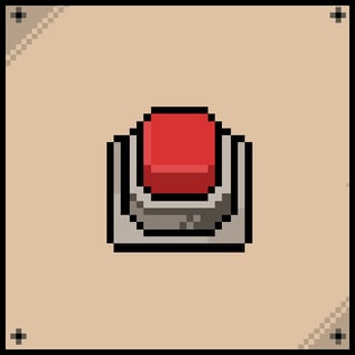 Retro-style alien puzzle game with mysterious levers and logic tests.