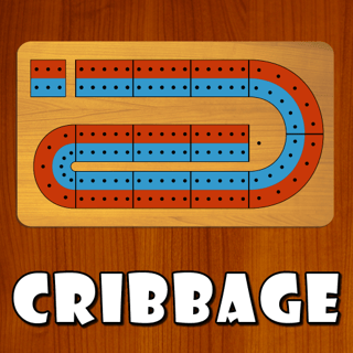  Cribbage JD game showing classic board, hand of cards, and score pegs