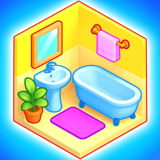 A cute, yellow bathroom ready for decorating