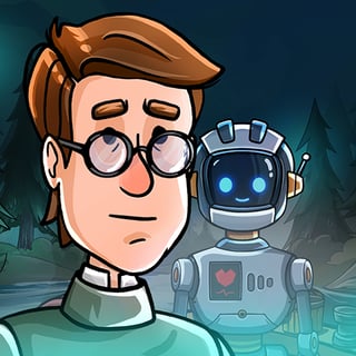 Search scenes, solve puzzles, and uncover what went wrong A thoughtful robot and a scientist explore a mystery in a quiet forest town