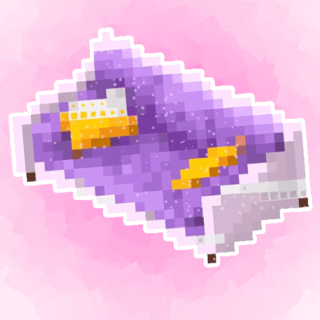 A pastel pixel couch waiting to be colored in