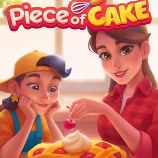 Cartoon woman and putting the cherry on the cake