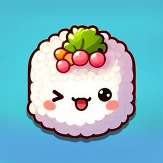 Cute sushi stacking and merging puzzle game
