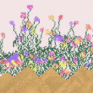 A pixel garden bursts into bloom with water, seeds, and a little chaos