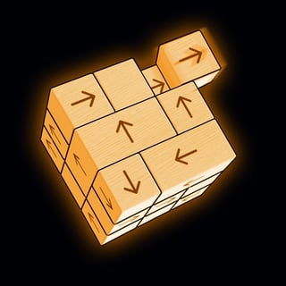 Tap and rotate wooden blocks to clear the board in 3D 3D wooden block puzzle with relaxing piano music
