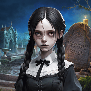 Solve magical puzzles in a spooky mansion mystery! ombie girl Wendy peers through the shadows of a haunted mansion, searching for clues.
