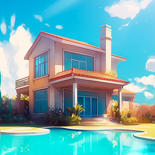 Cute modern home on a beach